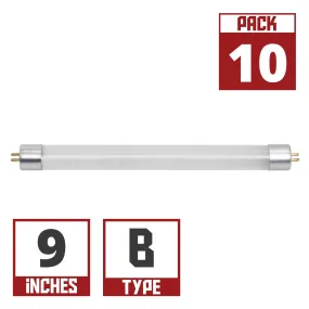 10 Pack - 9 Inch Mini T5 LED Tube, 3 Watts, 270 Lumens, 4000K, Ballast Bypass, Double End