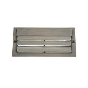 12V 6" LED Louvered Step Light 3000K Centennial Brass