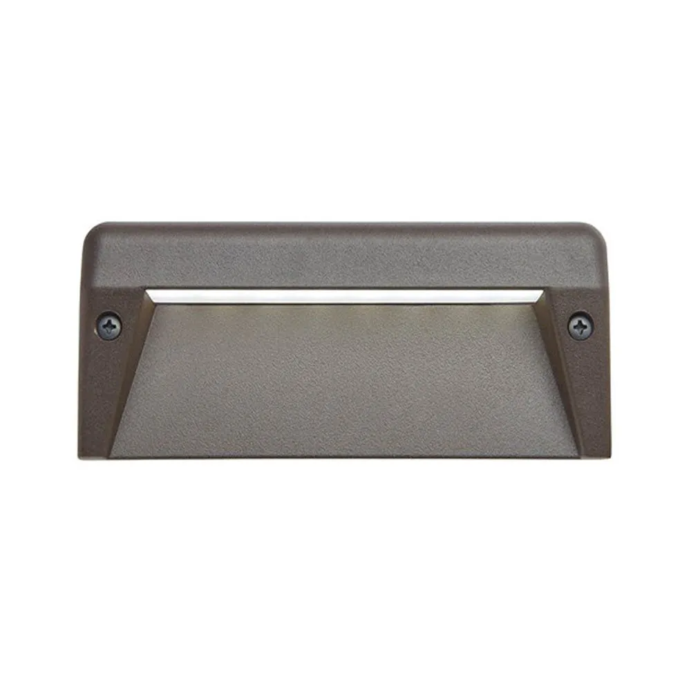 12V 6" LED Surface Mount Step Light 3000K Textured Architectural Bronze