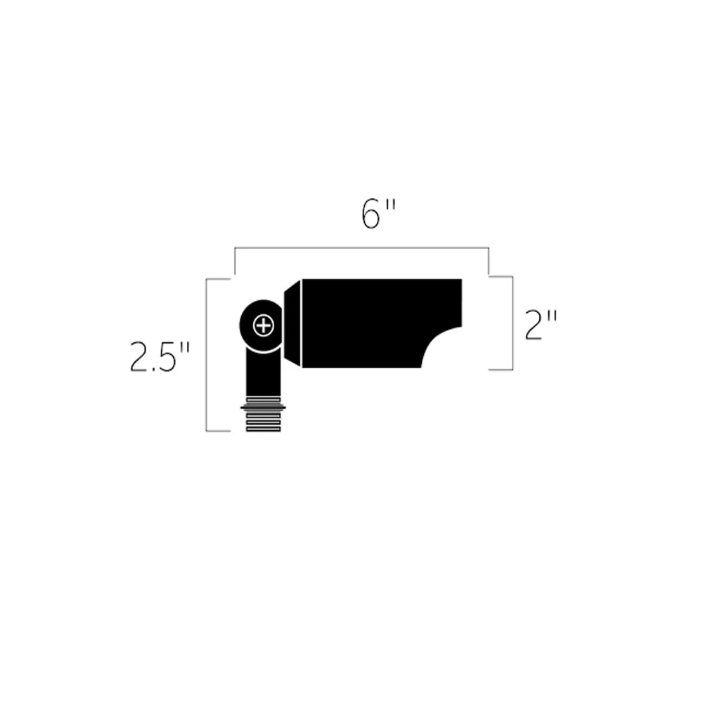 12V Landscape spot Light Aluminum Black (Case Of 24)