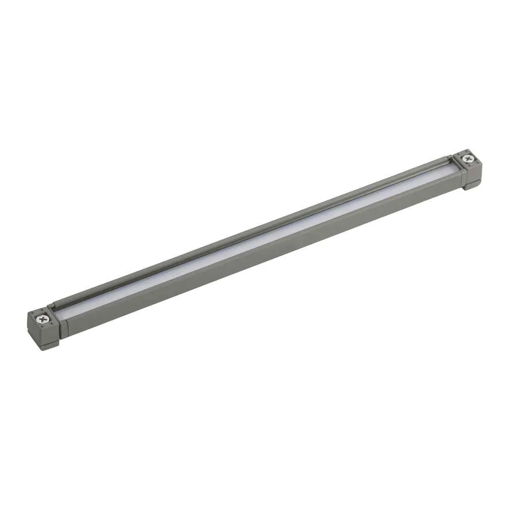 12V LED 12" Hardscape Light 2700K Gray Aluminum