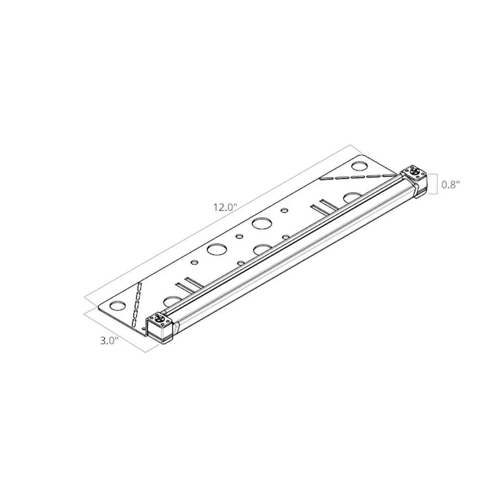 12V LED 12" Hardscape Light 3000K Centennial Brass Brass