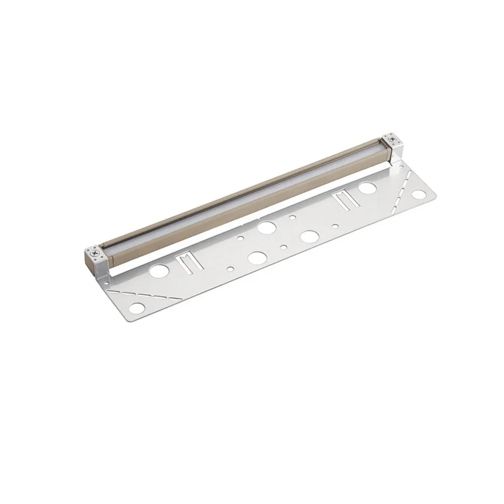 12V LED 12" Hardscape Light 3000K Sand Aluminum
