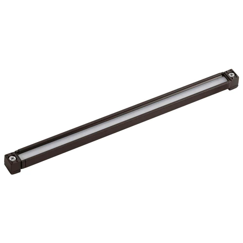 12V LED 12" Hardscape Light 3000K Textured Architectural Bronze Aluminum