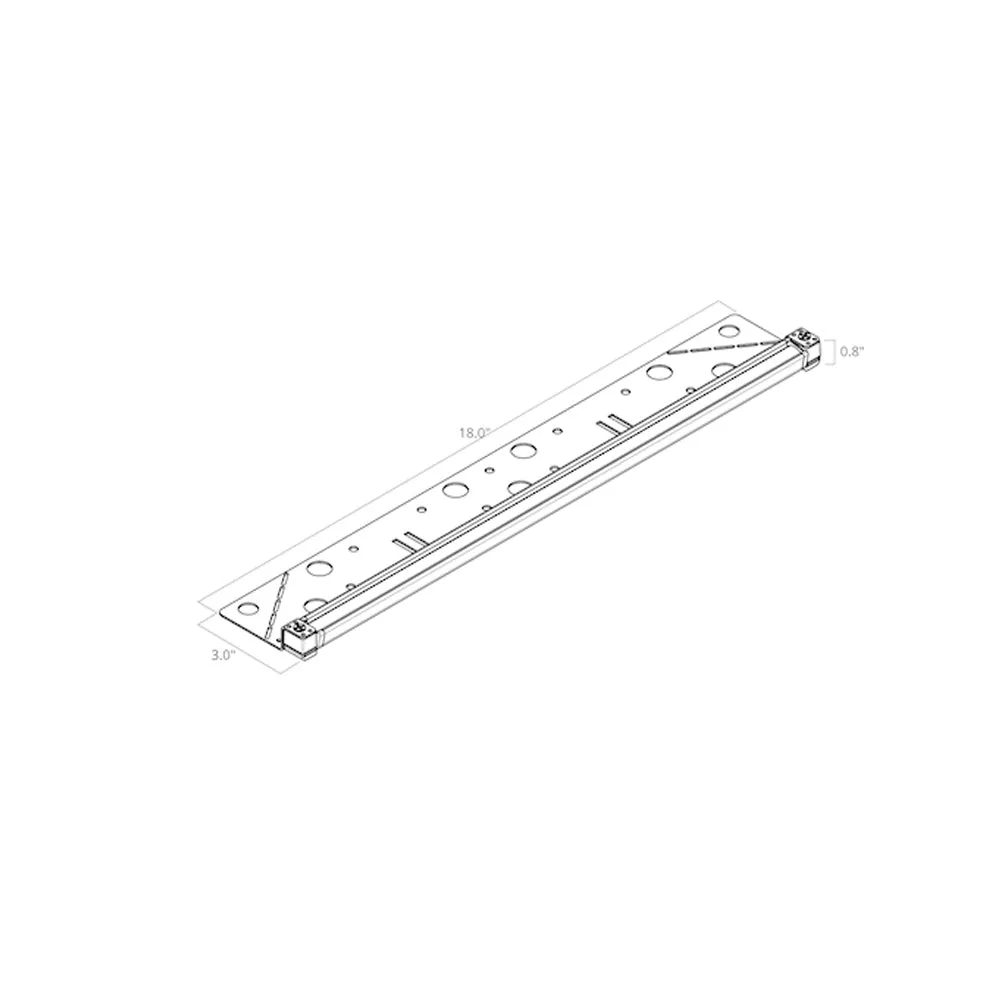 12V LED 18" Hardscape Light 2700K Centennial Brass Brass