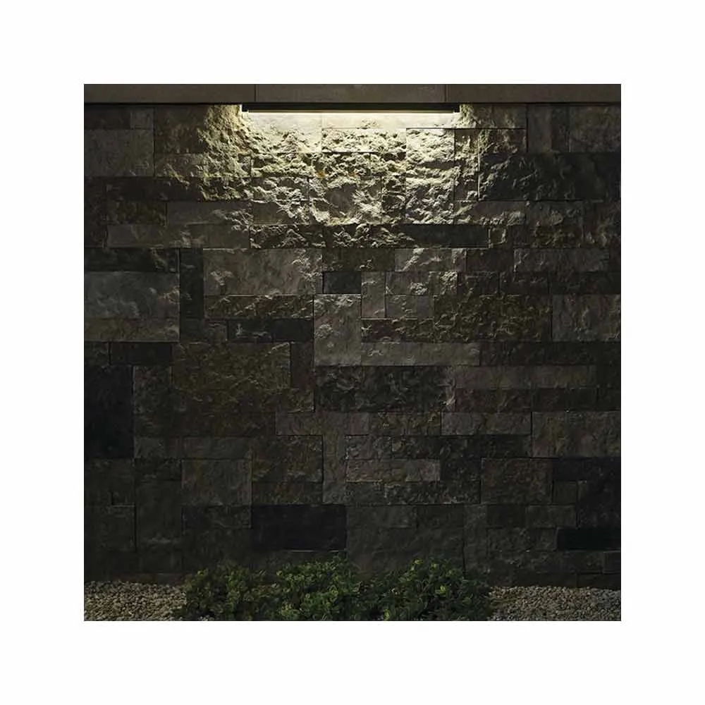 12V LED 18" Hardscape Light 2700K Textured Black Aluminum