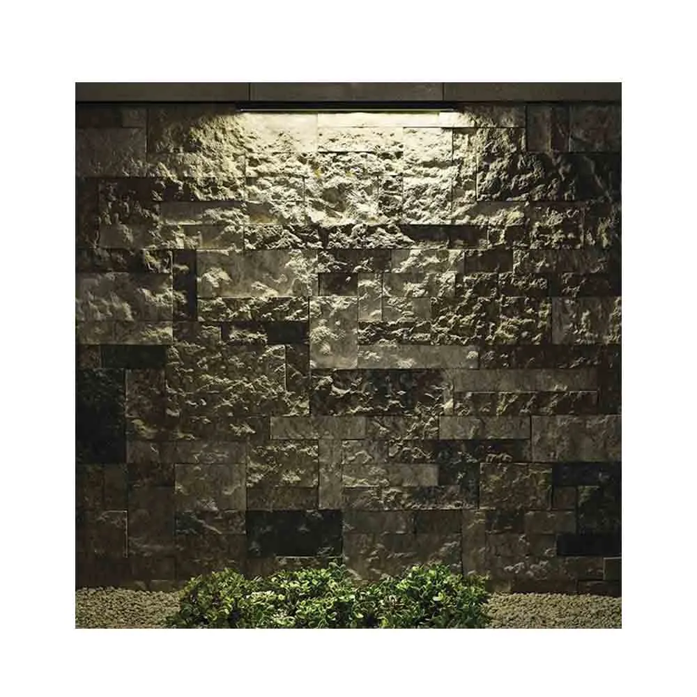 12V LED 18" Hardscape Light 2700K Textured Black Aluminum