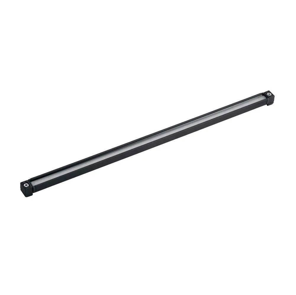 12V LED 18" Hardscape Light 2700K Textured Black Aluminum
