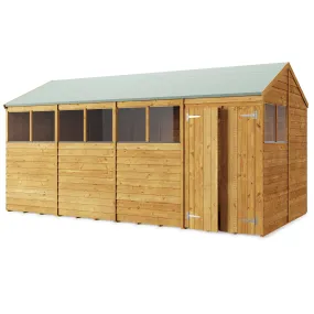 16x8 Wooden Apex Garden Shed - Customizable & Durable