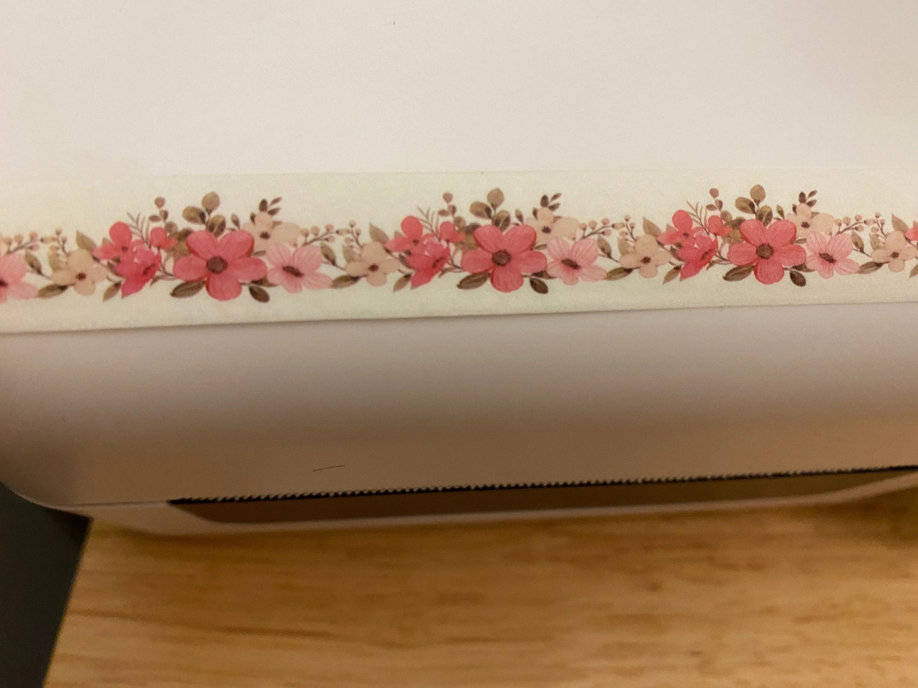 24" Washi Tape Card of  Floral Arrangement Flowers Washi Tape