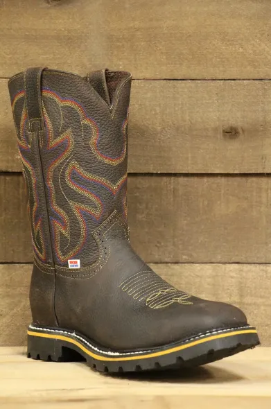 3101 - Rockin Leather Men's Tornado Steel Toe Work Boot