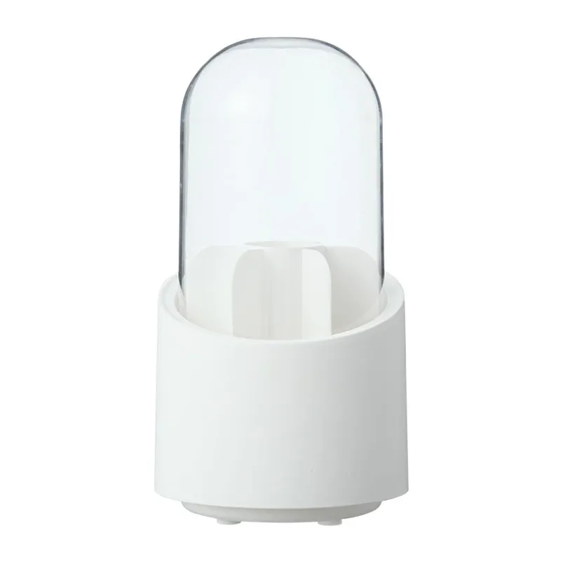 360° Rotary Cosmetic Brush Storage Bucket-Ra-10 White