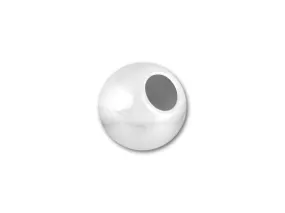 5mm Lightweight Seamless Round Large-Hole Bead Sterling Silver (10 Pieces)