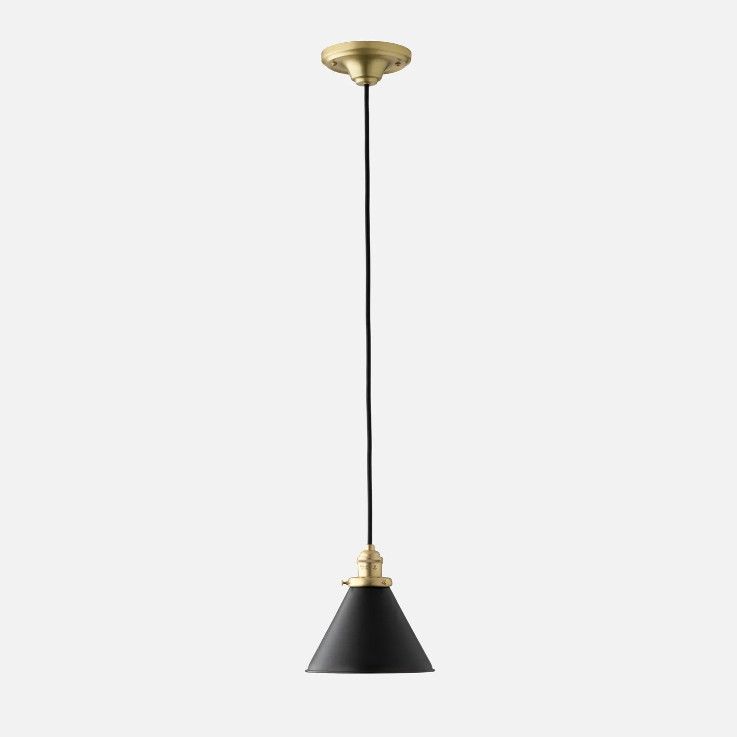 Agnes 2.25" Pendant - Natural Brass