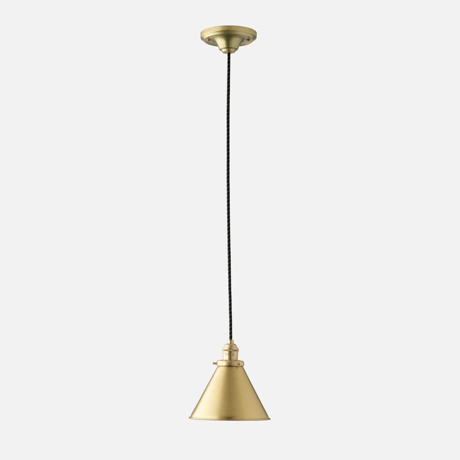 Agnes 2.25" Pendant - Natural Brass