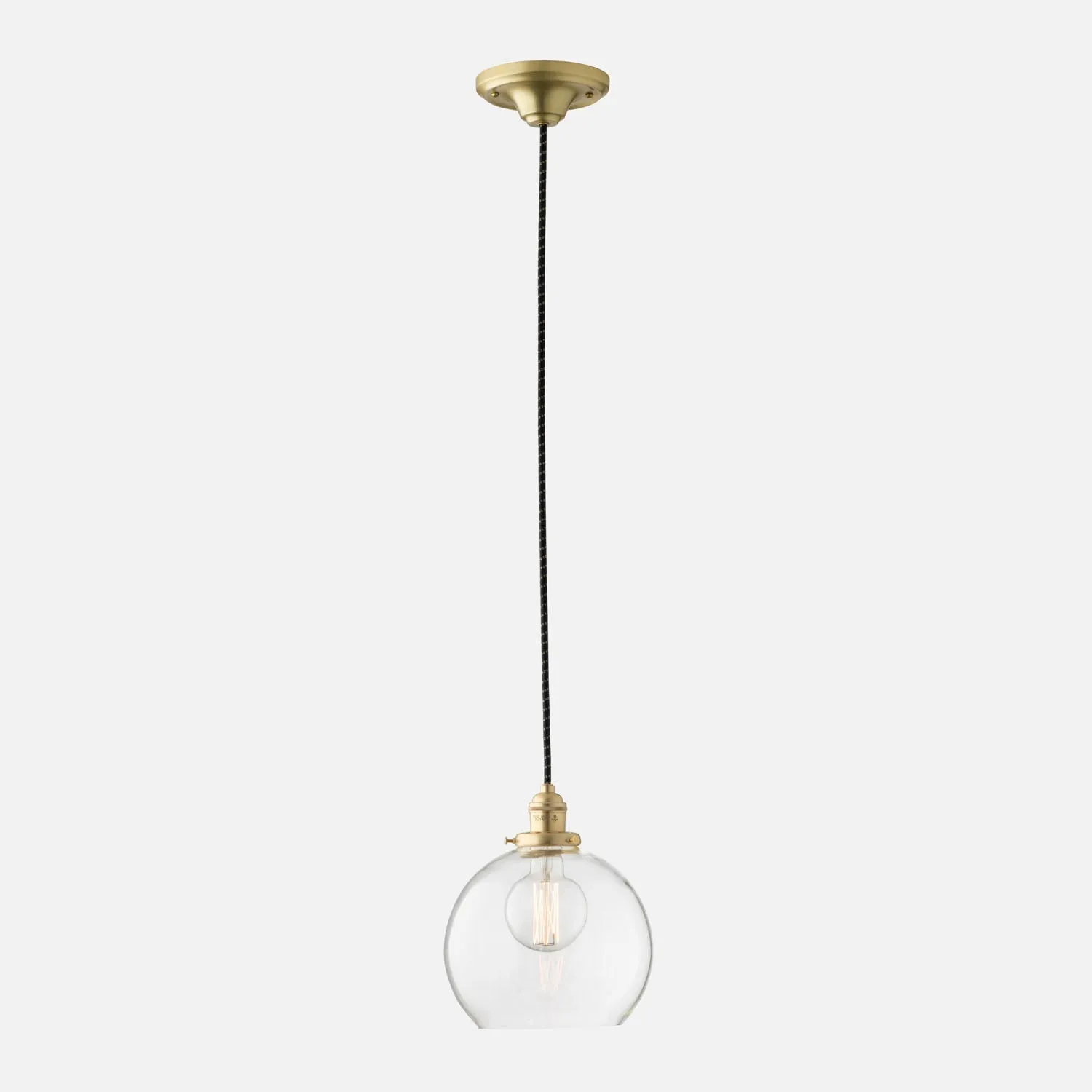Agnes 2.25" Pendant - Natural Brass