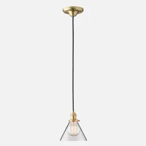 Agnes 2.25" Pendant - Natural Brass