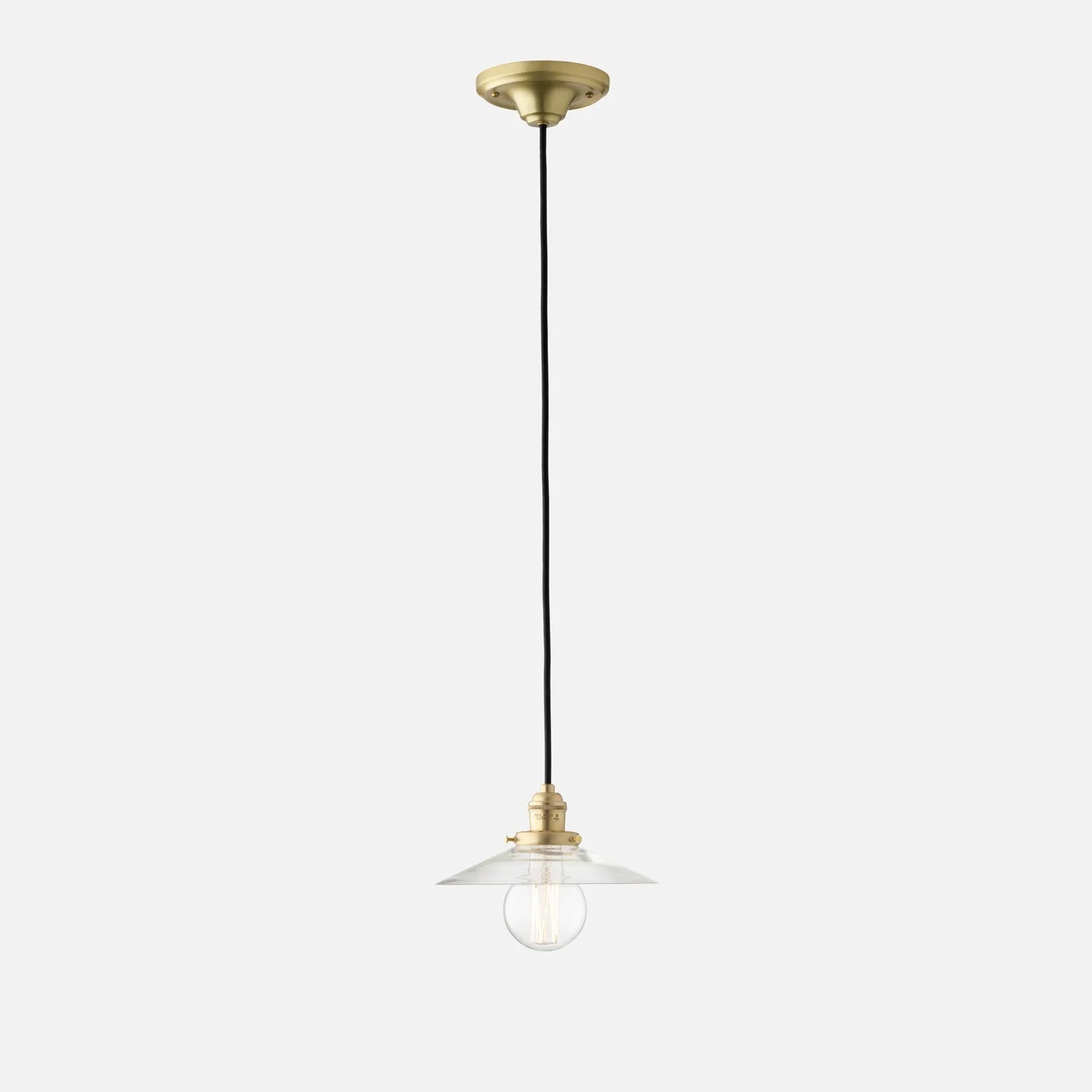 Agnes 2.25" Pendant - Natural Brass