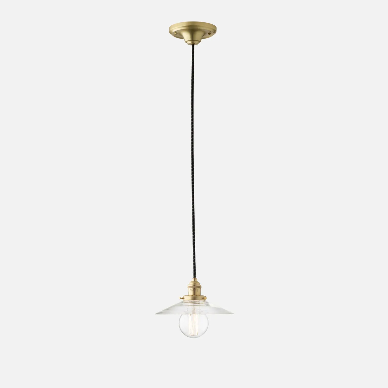 Agnes 2.25" Pendant - Natural Brass
