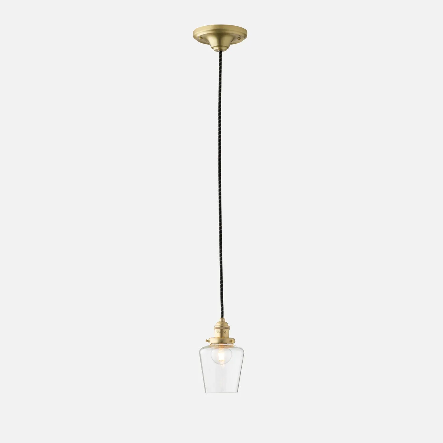 Agnes 2.25" Pendant - Natural Brass