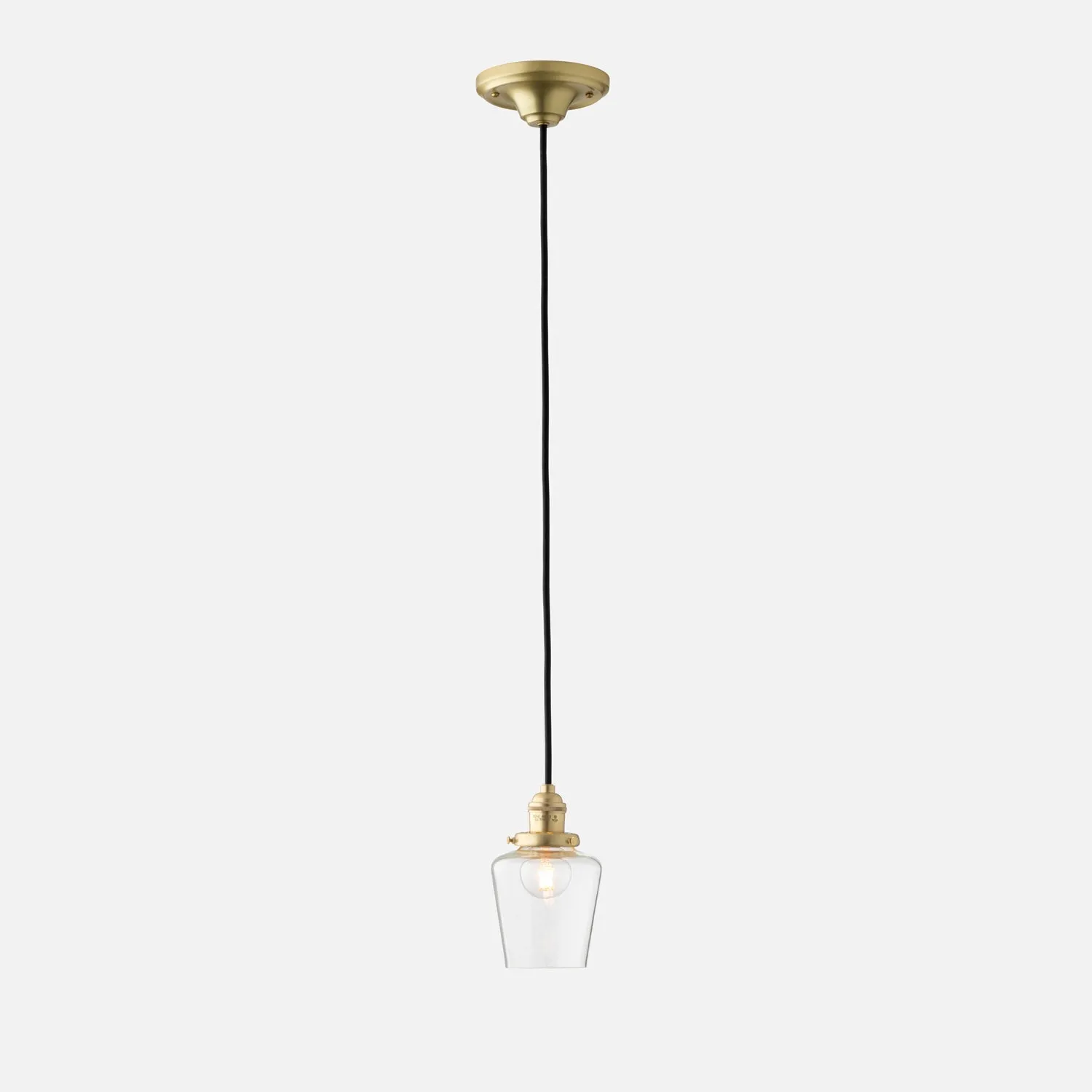 Agnes 2.25" Pendant - Natural Brass