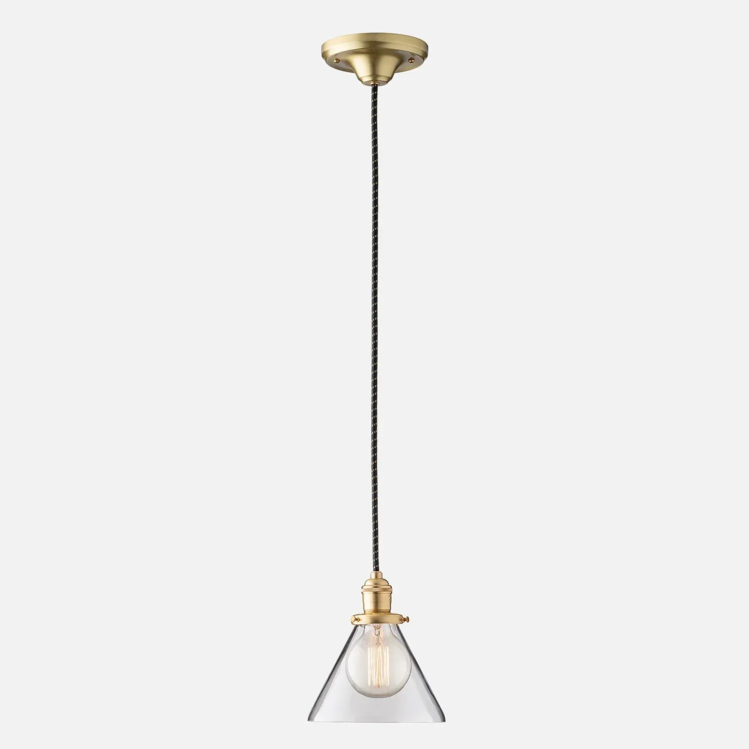Agnes 2.25" Pendant - Natural Brass