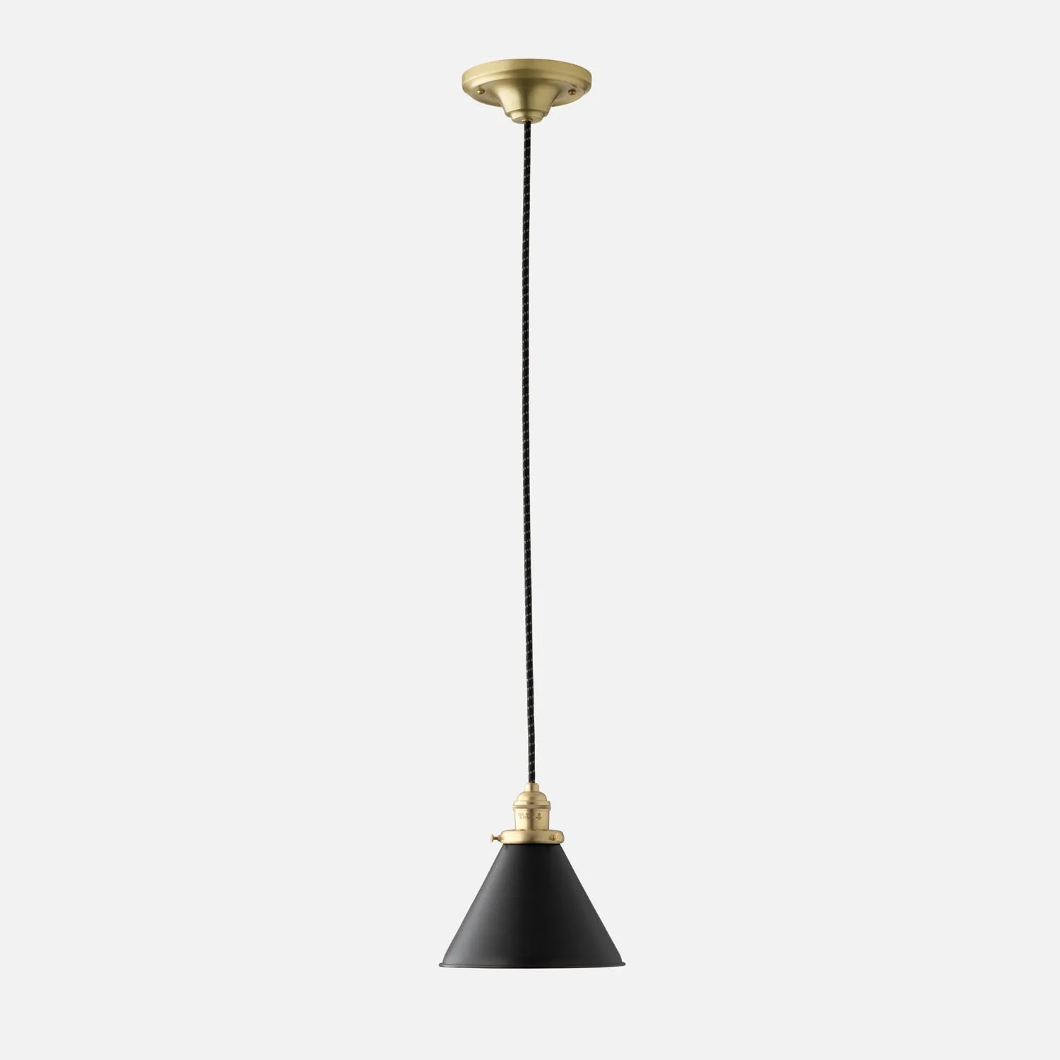 Agnes 2.25" Pendant - Natural Brass