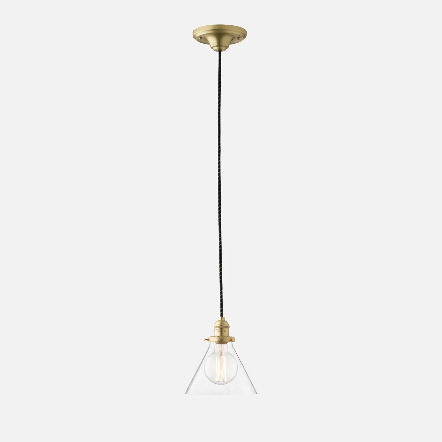 Agnes 2.25" Pendant - Natural Brass