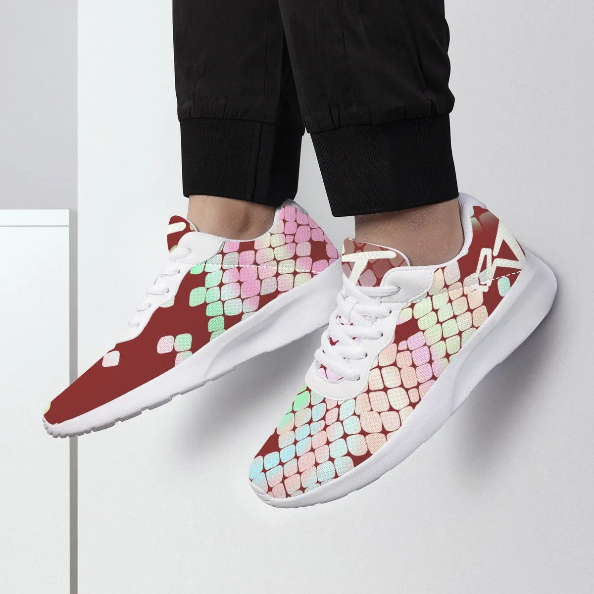Air Mesh Running Shoes - Bit Trip - Maroon