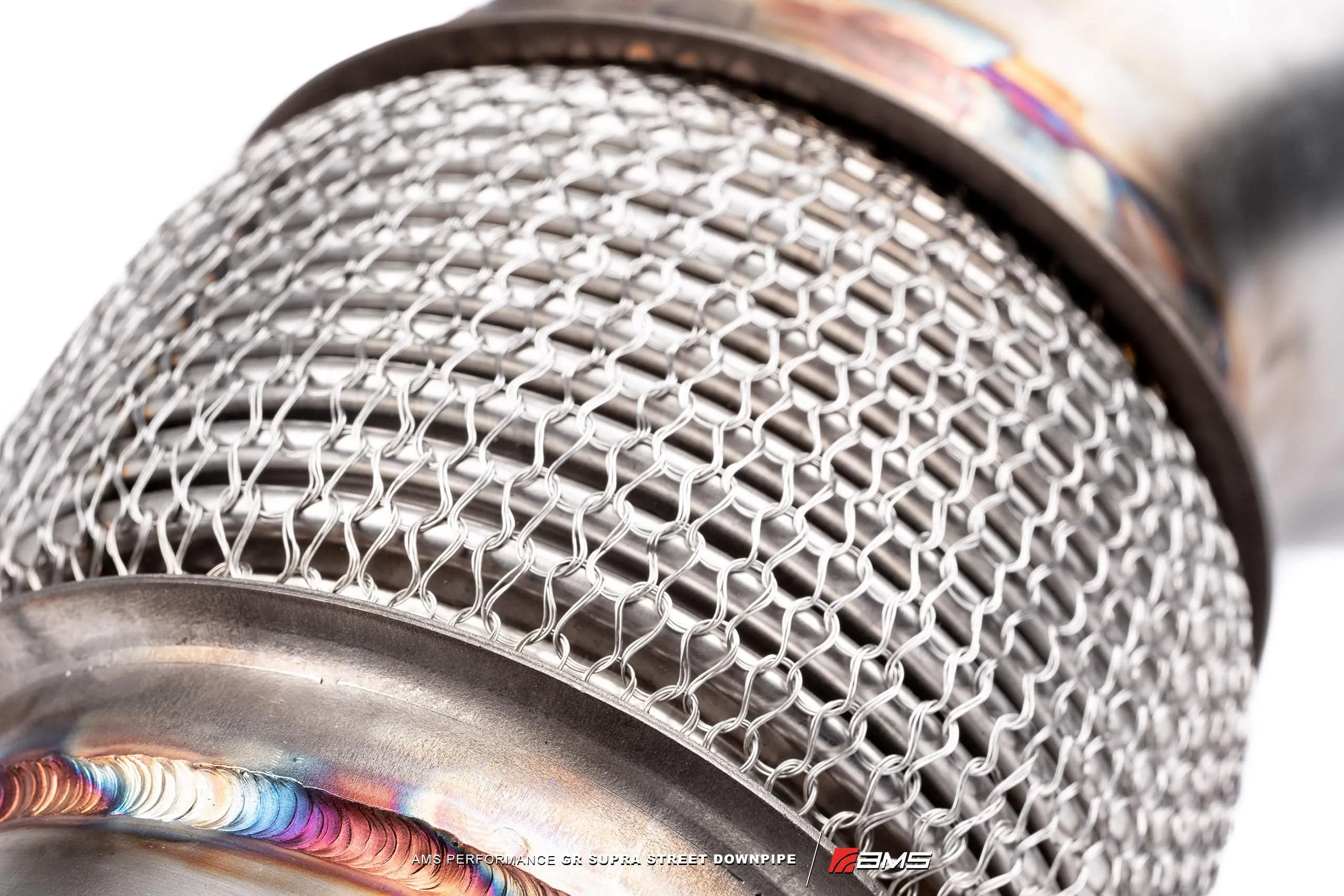 AMS Performance Street Downpipe w/catalytic converter | 2020  Toyota GR Supra A90 (AMS.38.05.0001-2)