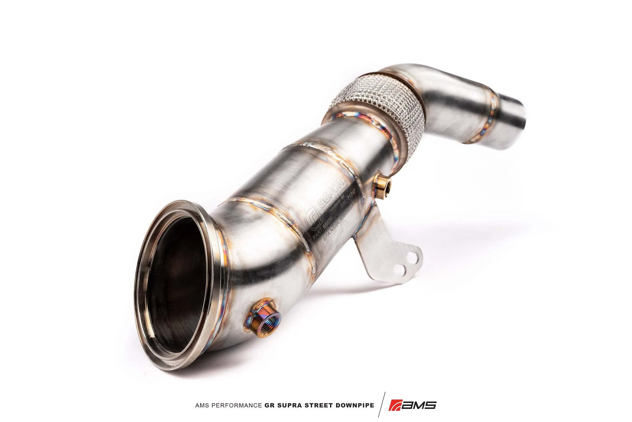 AMS Performance Street Downpipe w/catalytic converter | 2020  Toyota GR Supra A90 (AMS.38.05.0001-2)