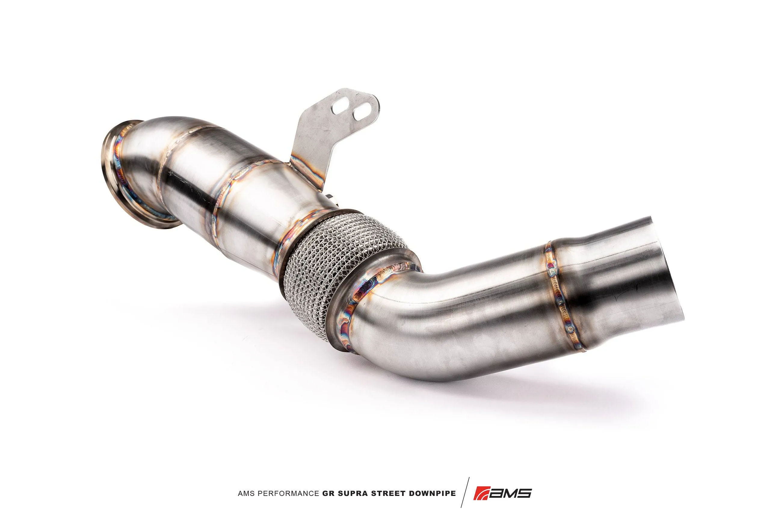 AMS Performance Street Downpipe w/catalytic converter | 2020  Toyota GR Supra A90 (AMS.38.05.0001-2)