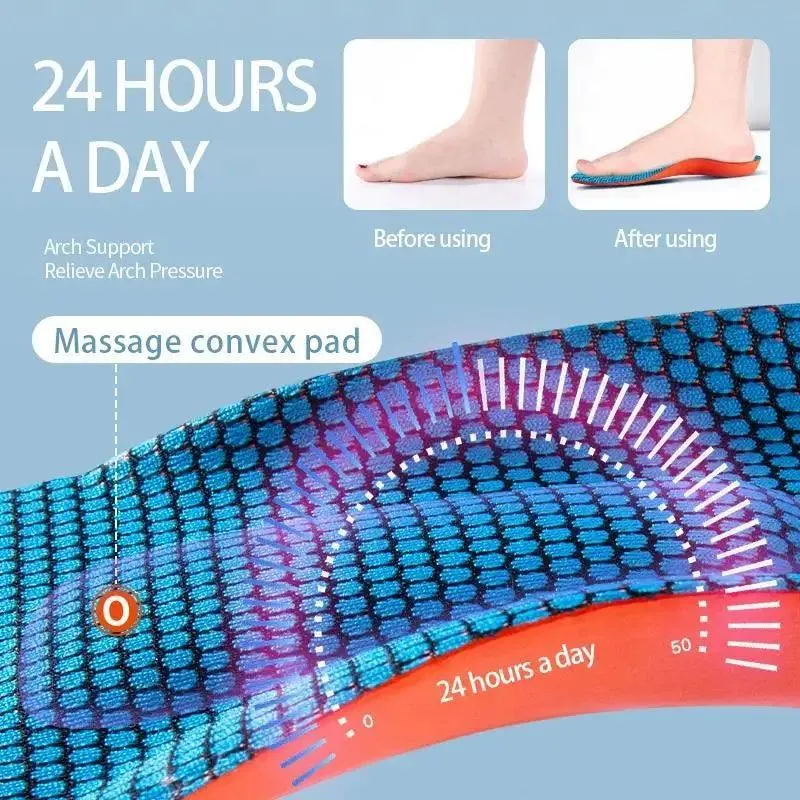 Arch Support Sport Insoles for Pain Relief & Comfort - Ideal for Men & Women