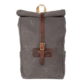 Archival Roll Top Rucksack - Gray Twill