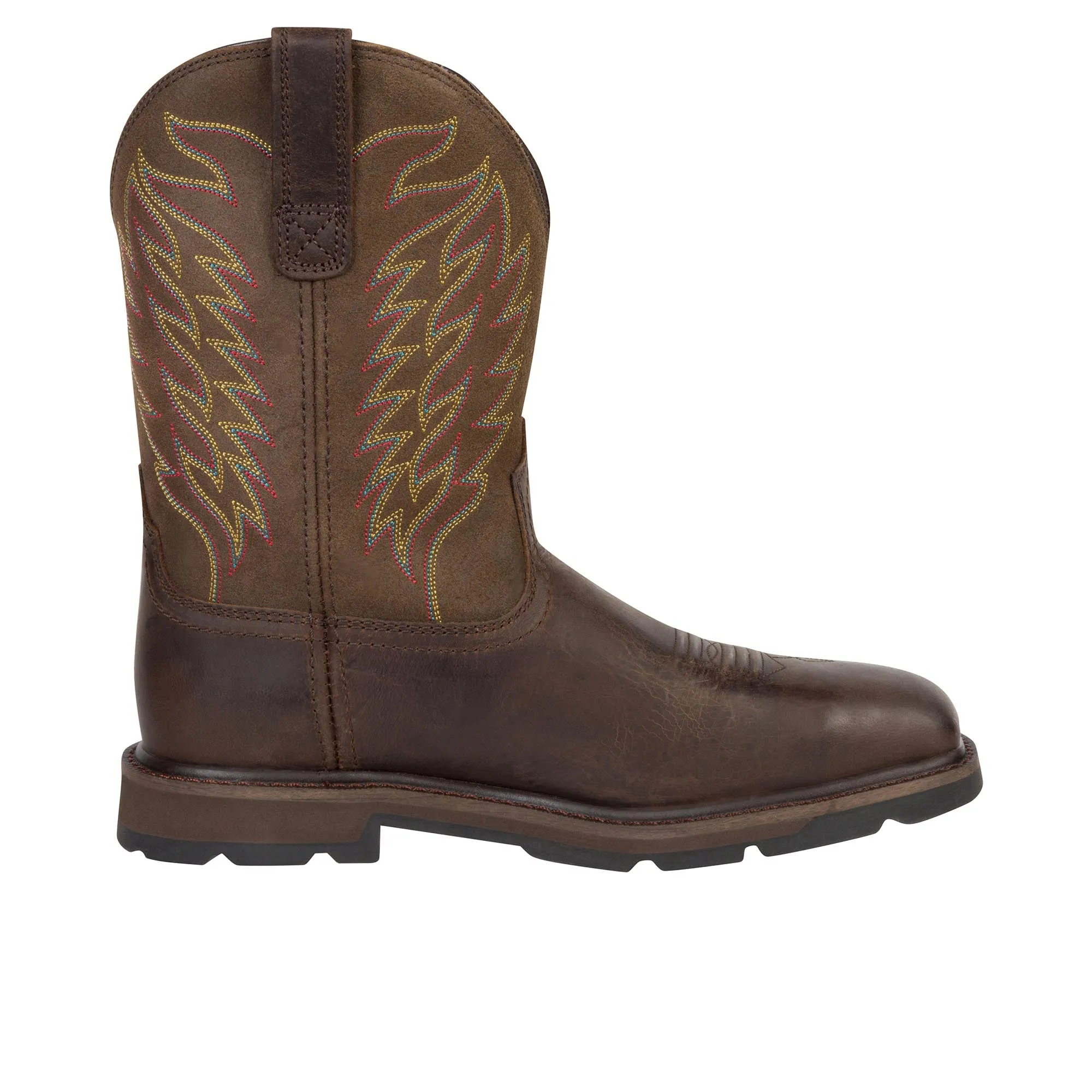 Ariat Groundbreaker Wide Square Toe Steel Toe Brown