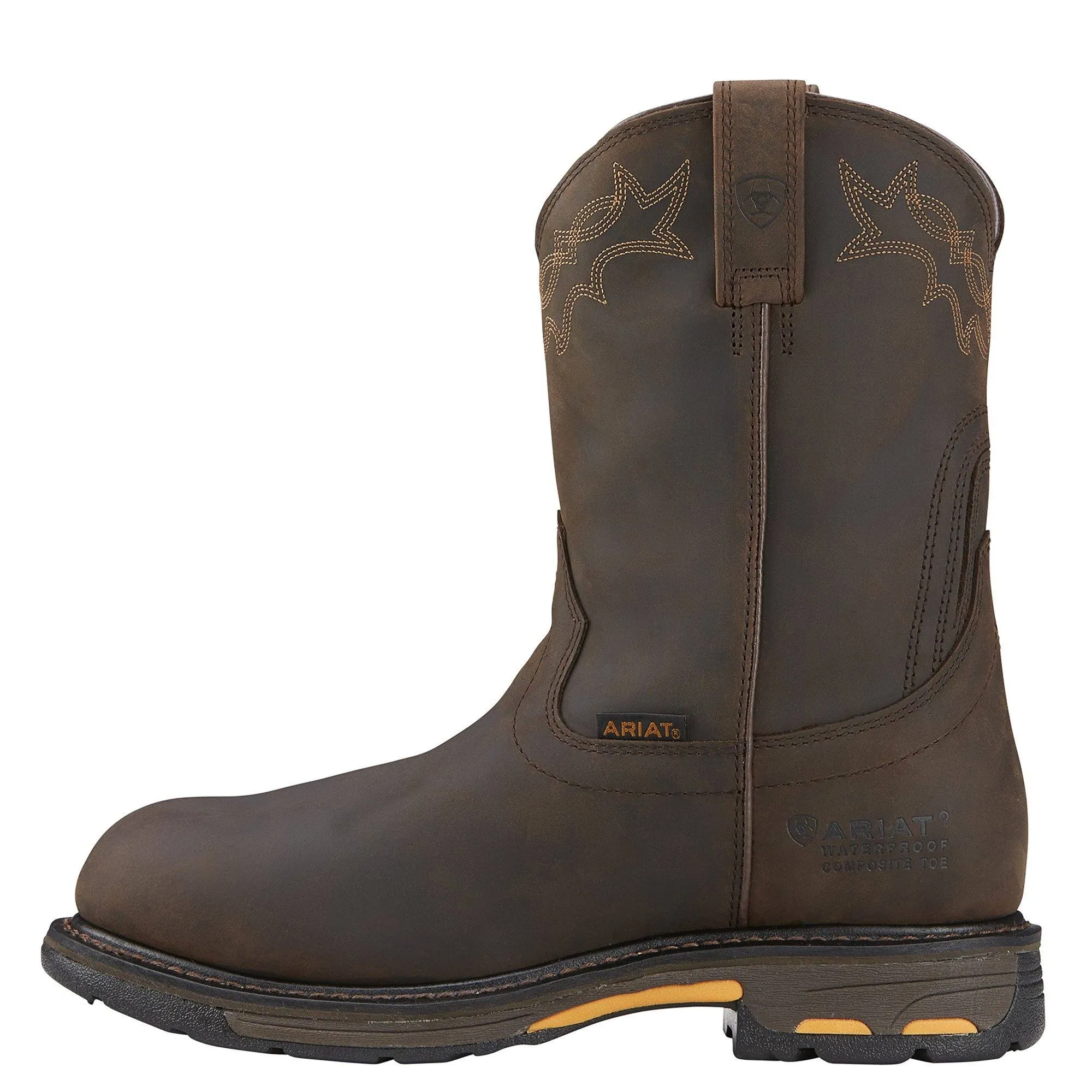 Ariat Men’s 10” Workhog Pull-On H2O – Round Non-Safety Toe