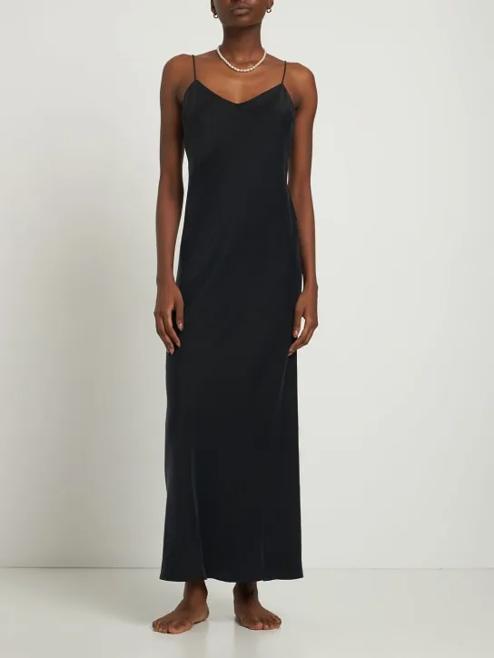 Asceno   The Lyon satin long dress 
