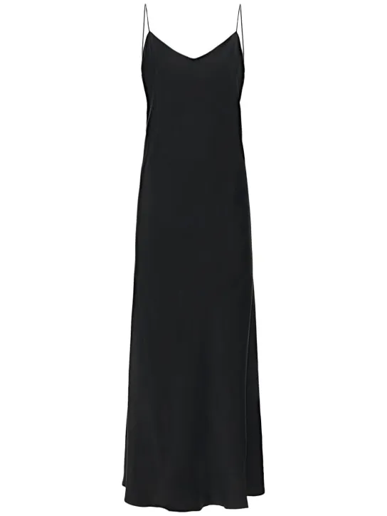 Asceno   The Lyon satin long dress 
