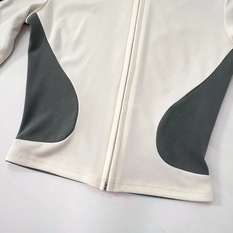 Athletic 2-Piece Fitness High-Collar Top with Shorts