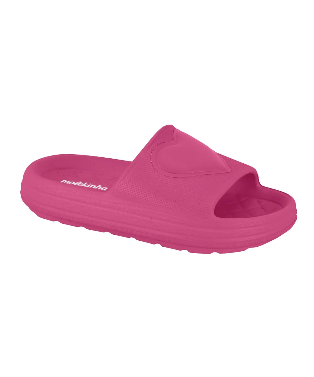 BEIRA RIO KIDS SLIDERS WITH HEART DETAIL