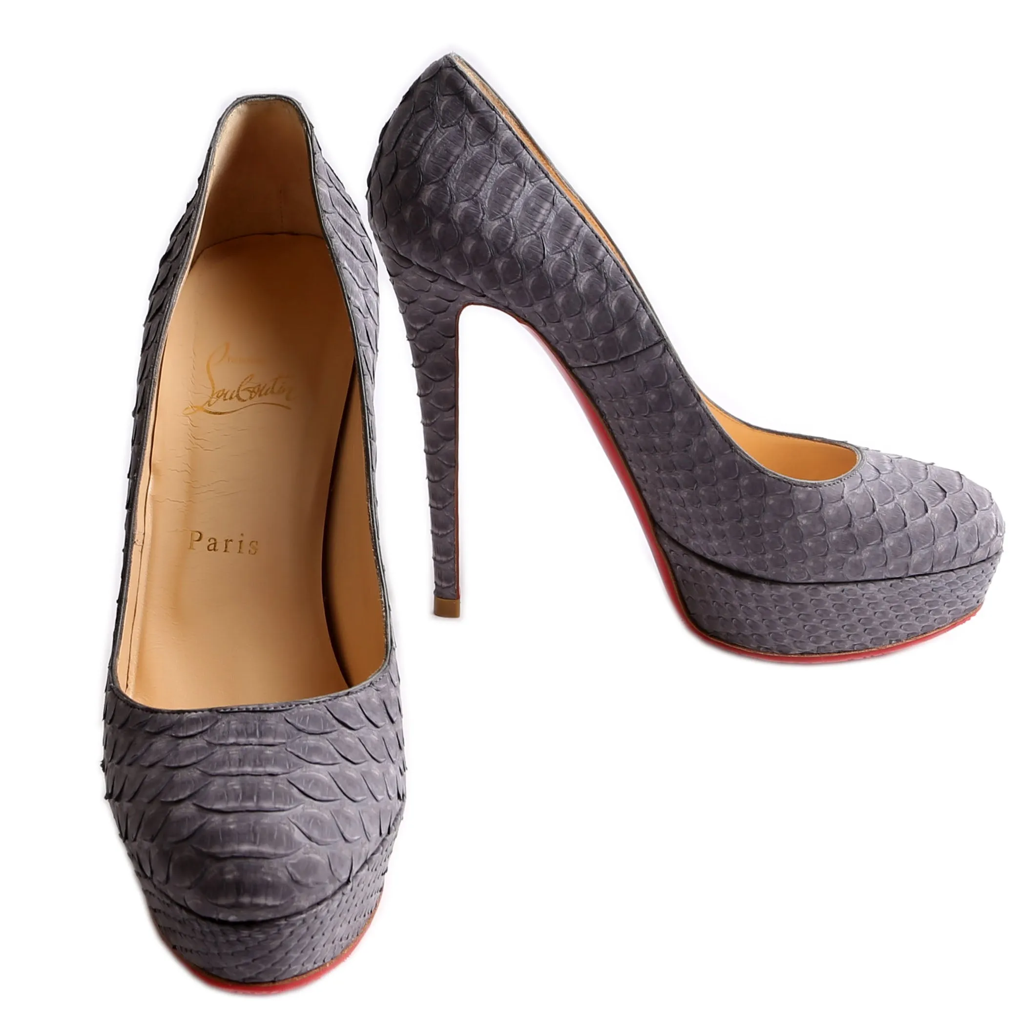 Bianca 1400MM Python Embossed Pumps Size 39.5