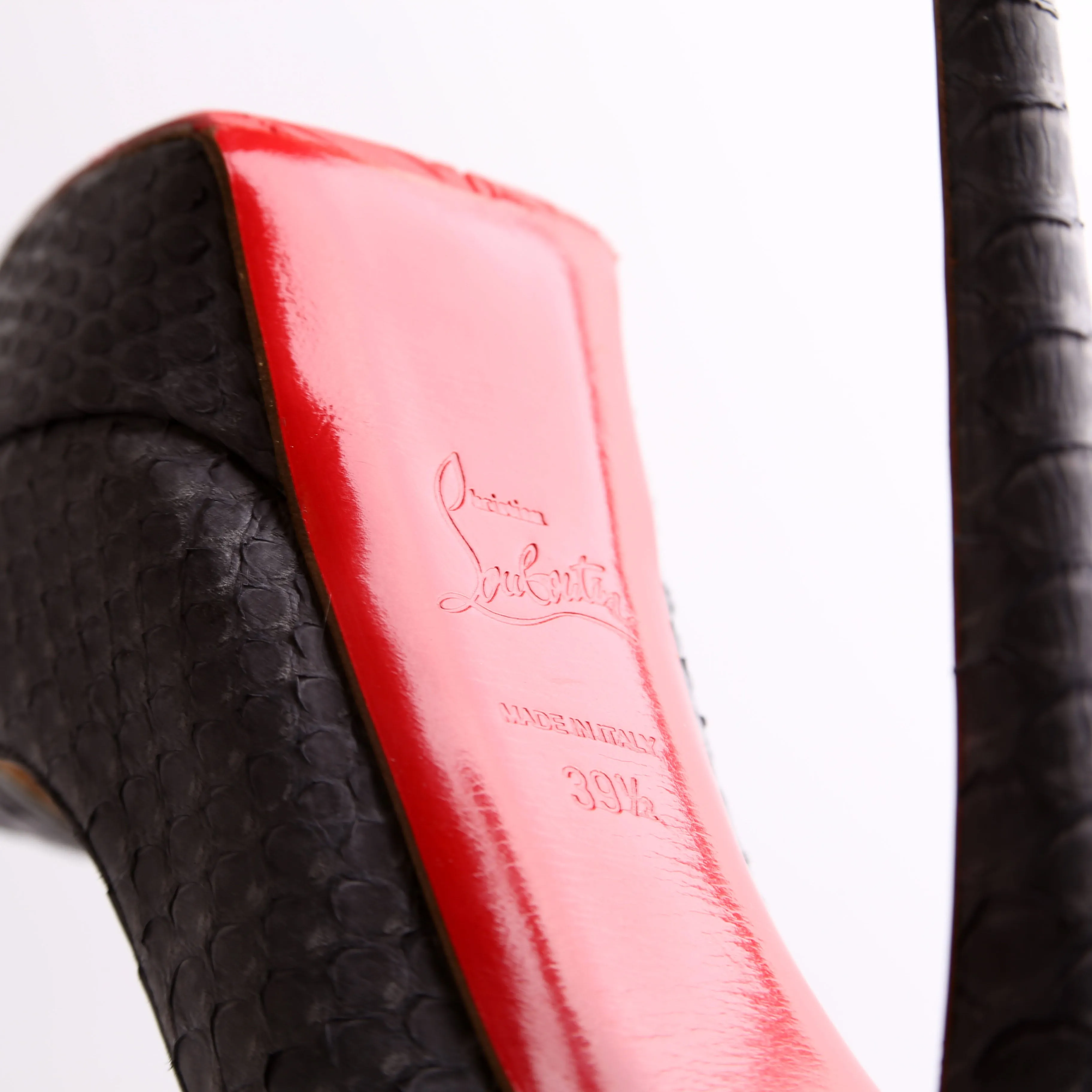 Bianca 1400MM Python Embossed Pumps Size 39.5