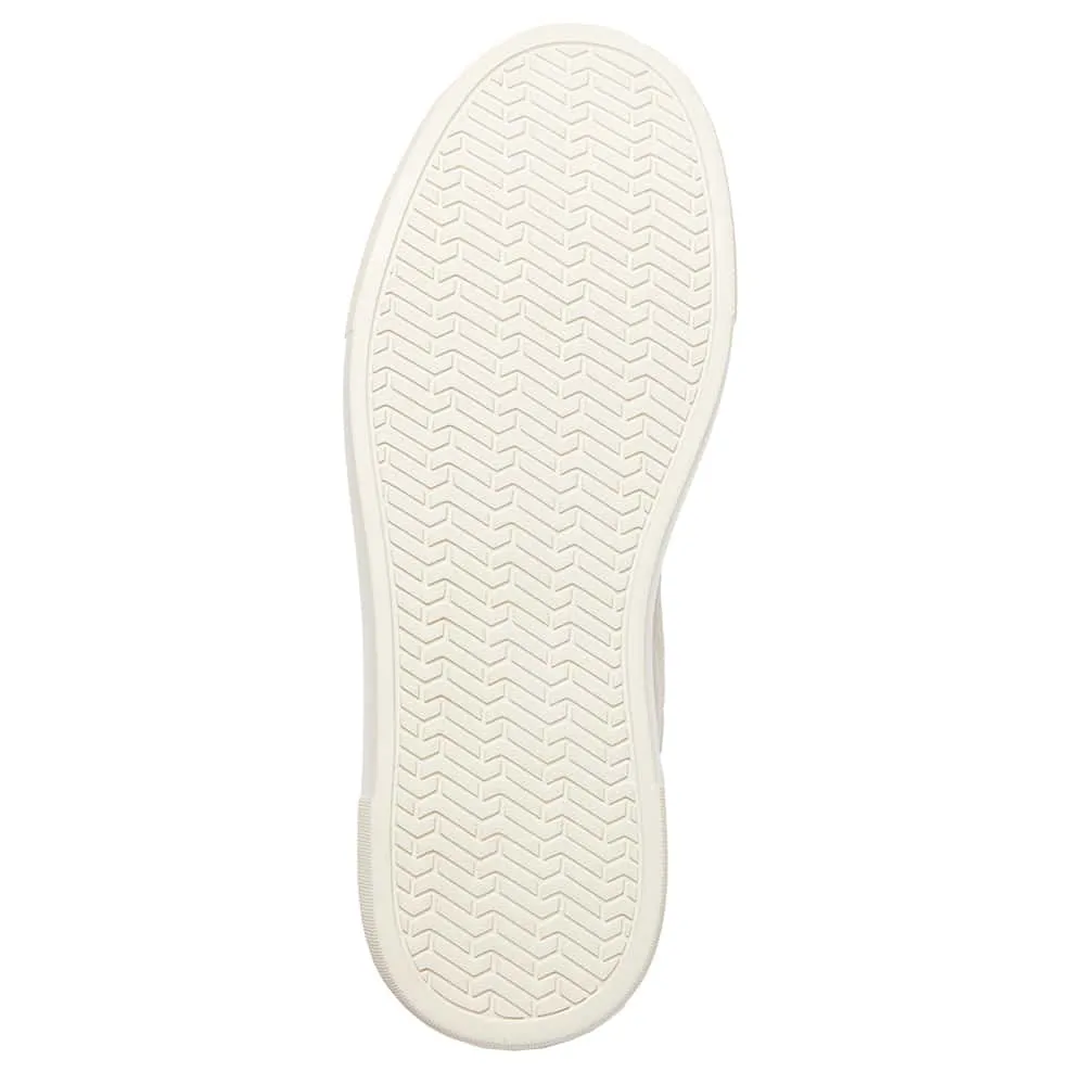 Buffy Sneaker in Ivory And Gold Leather