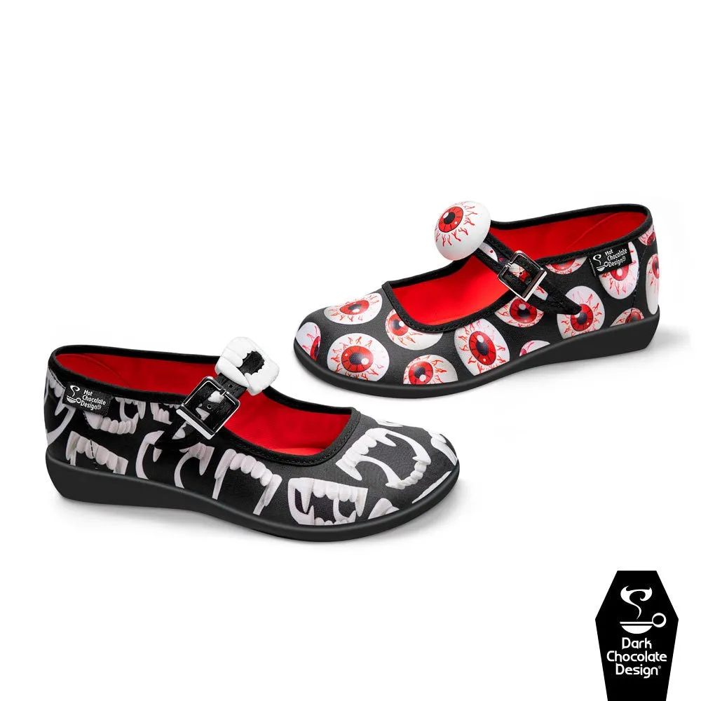 Chocolaticas® SPOOKY TOYS Women's Mary Jane Flat