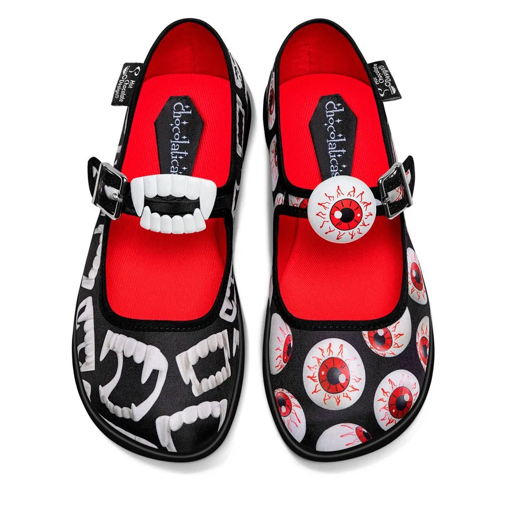 Chocolaticas® SPOOKY TOYS Women's Mary Jane Flat