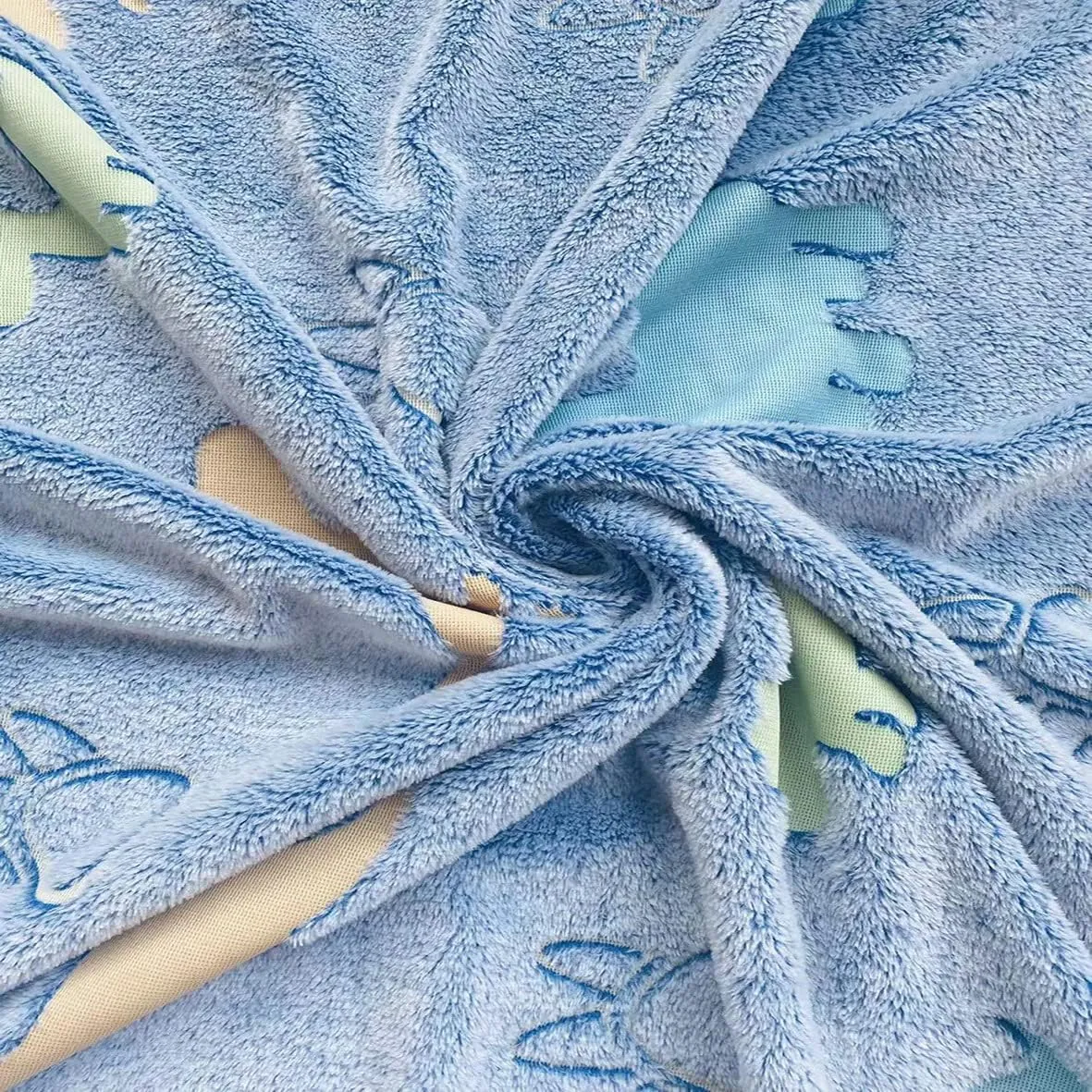 Dinosaur Blanket Glow in the Dark