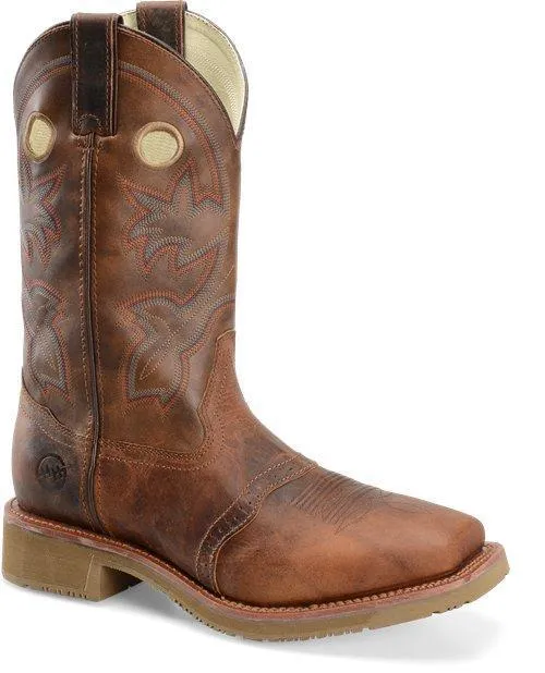 Double H Men's 13" Earthquake Rust Work Western - Wide Square Toe