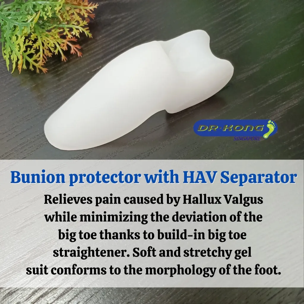 DR.KONG BIO-GEL-BUNION PROTECTOR WITH HAV SEPARATOR ACCESSORIES DK-DKA50-F(RP : $23.90)
