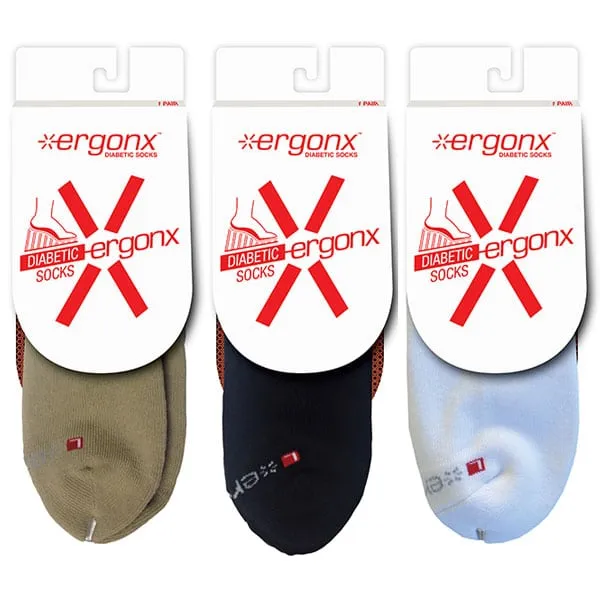 Ergonx Diabetic Socks Crew (6 Pack)