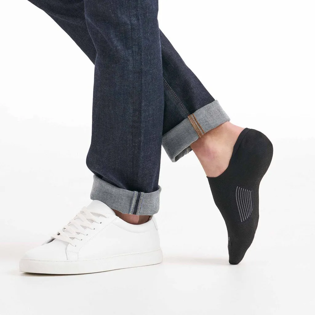 FEETURES EVERYDAY HIDDEN ULTRA LIGHT NO SHOW MENS BLACK